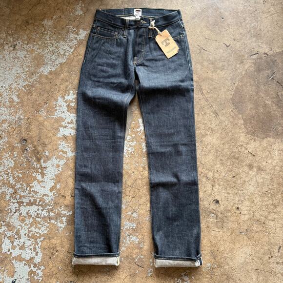NWT Tellason John Graham Mellor Slim Straight Selvedge Denim 12.5oz 28x30 New - Picture 1 of 16